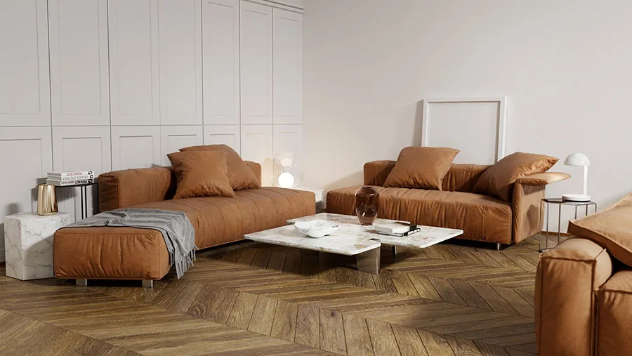 Arredamento salotto vintage contemporaneo n.39