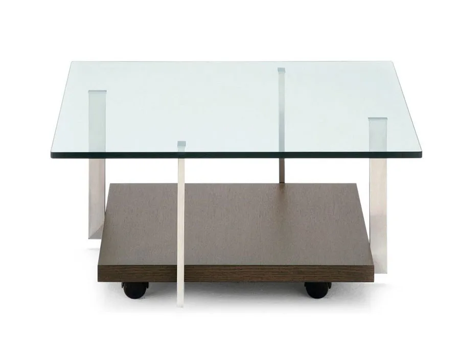 Modello di tavolino da salotto in vetro n.04