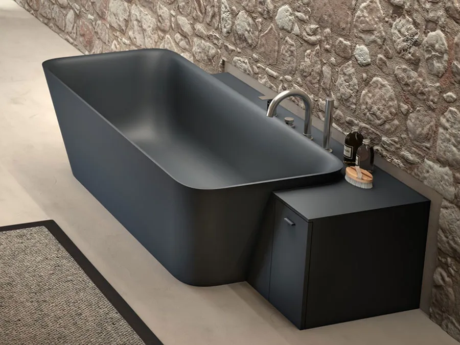 Modello di vasca da bagno nera n.17