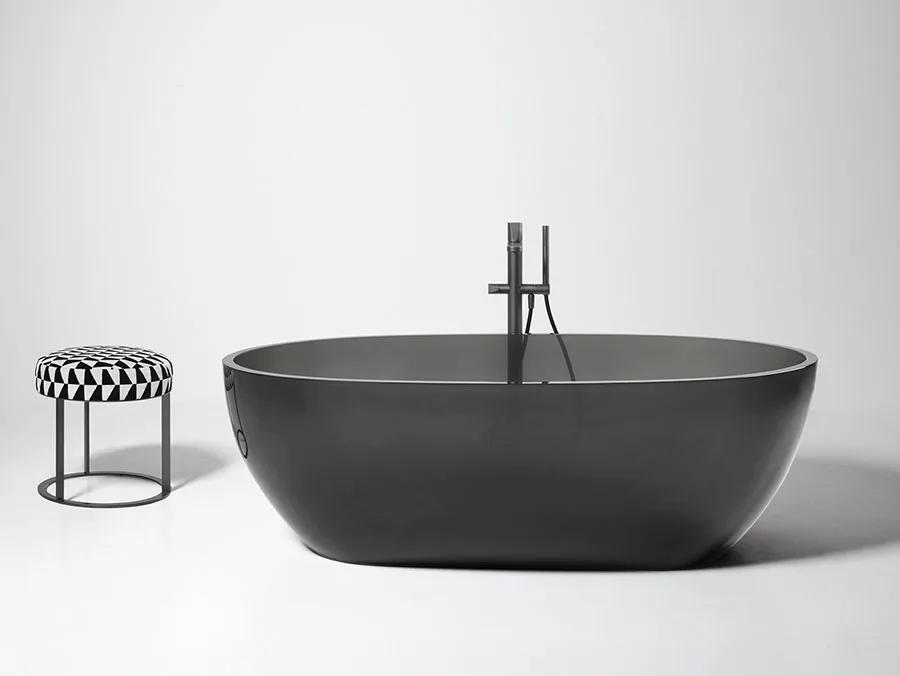 Modello di vasca da bagno nera n.20