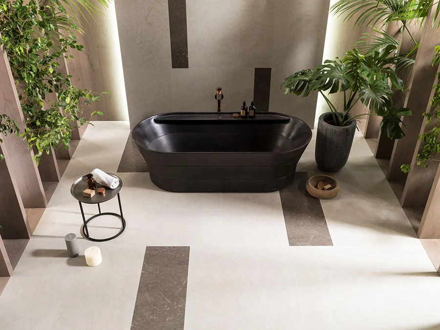Modello di vasca da bagno nera n.28