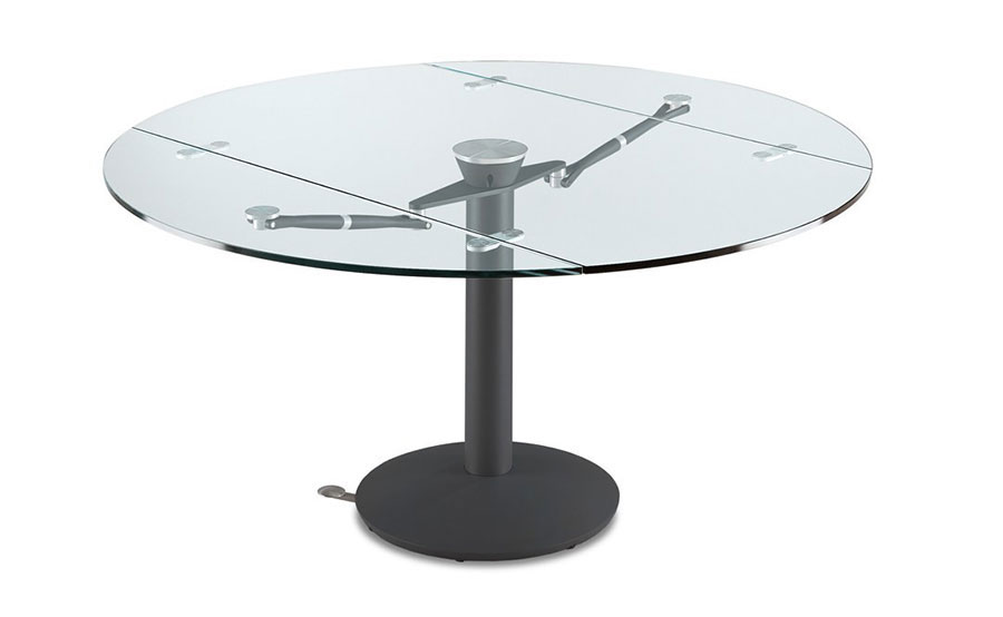 Modello di tavolo rotondo allungabile moderno n.05