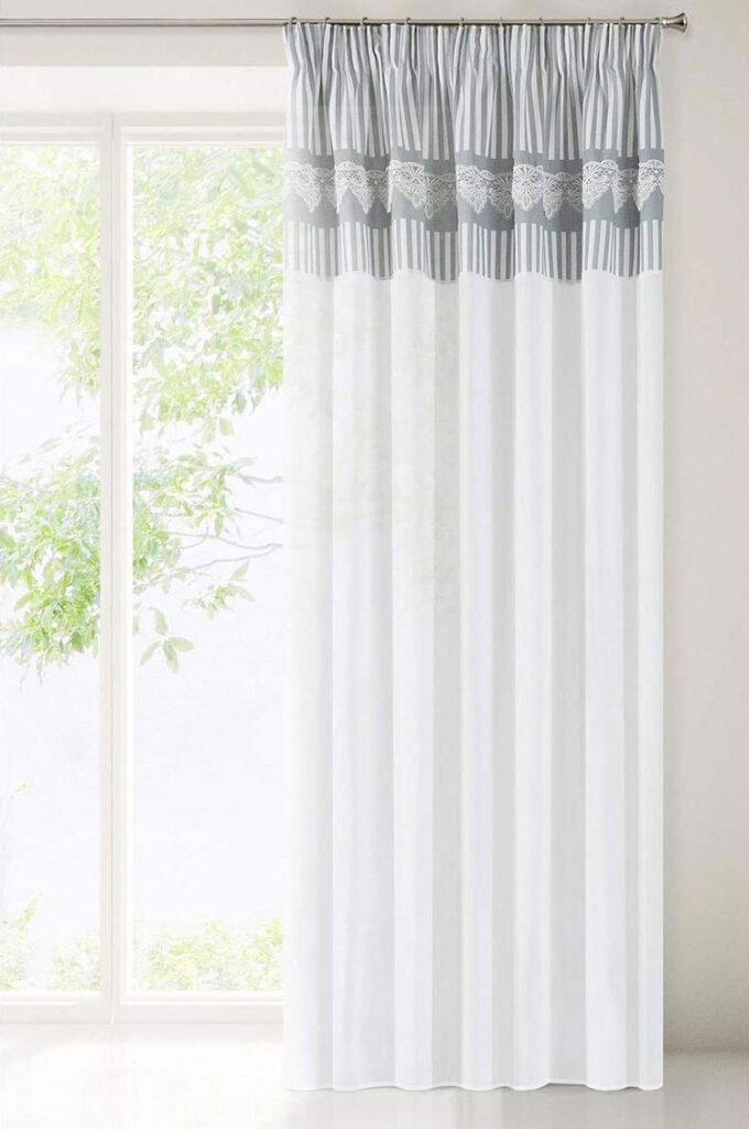 Leeva Tende Oscuranti A Motivo Geometrico – Set 2 Pannelli, 132x244 Cm Cad., Per Soggiorno E Camera Da Letto, Tessuto 100% Poliestere