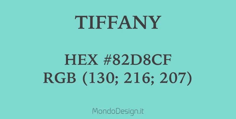 Identificativo colore Tiffany