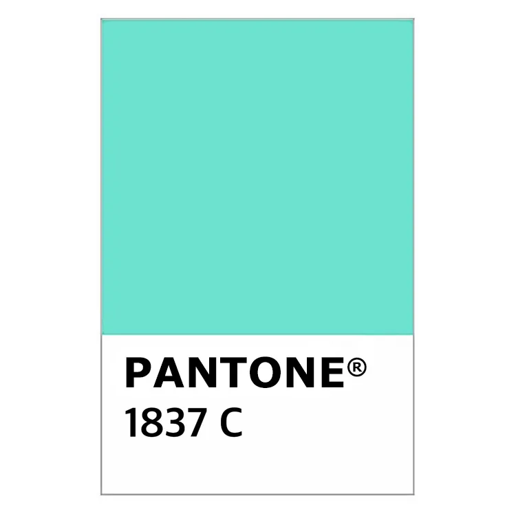 Colore Tiffany Pantone 1837C