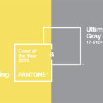 Colore Pantone 2021 grigio e giallo