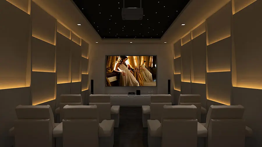 Idee per realizzare una sala cinema in casa n.13