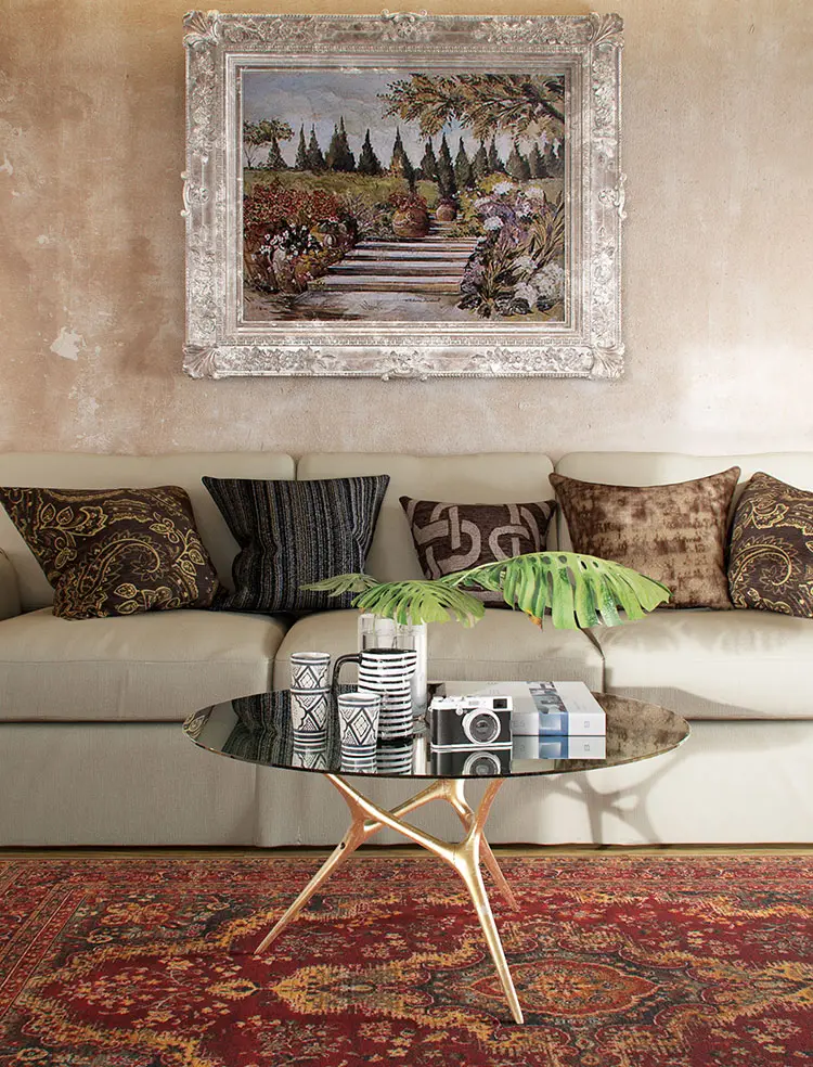 Idee per quadri con paesaggi in un soggiorno classico moderno n.01