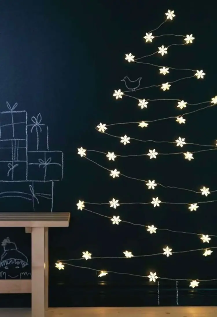Idee albero di Natale da parete Ikea n.05