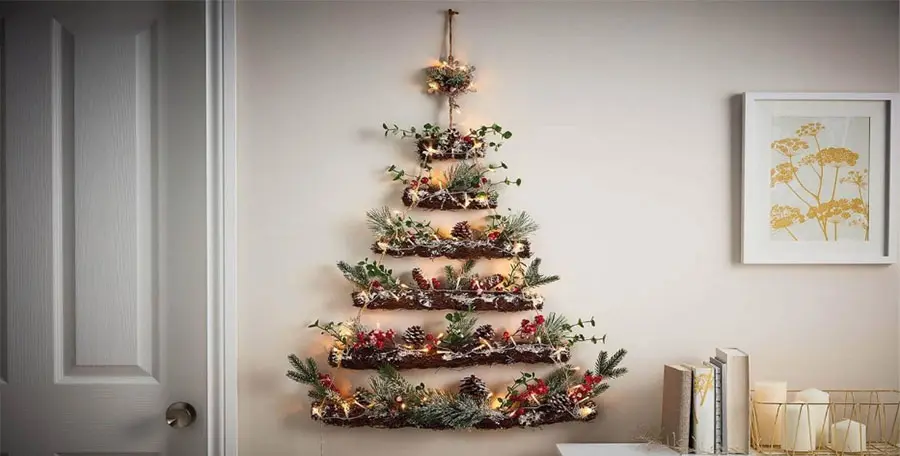 Come realizzare un albero di Natale da parete