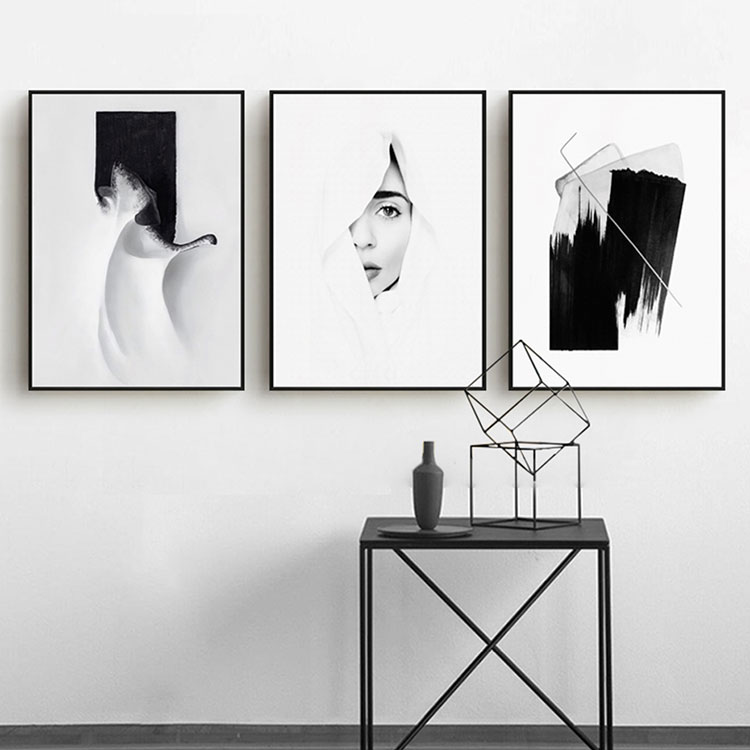 Idee per quadro in bianco e nero moderno n.01