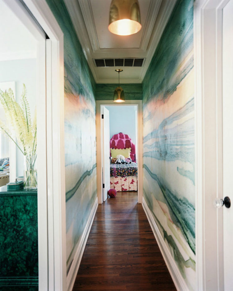 Idee per i colori delle pareti di un corridoio lungo e stretto n.04