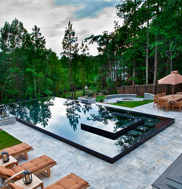 Progetto per giardino moderno con piscina n.16