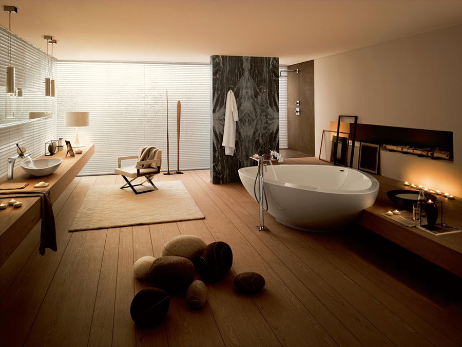 Idee parquet in bagno n.04