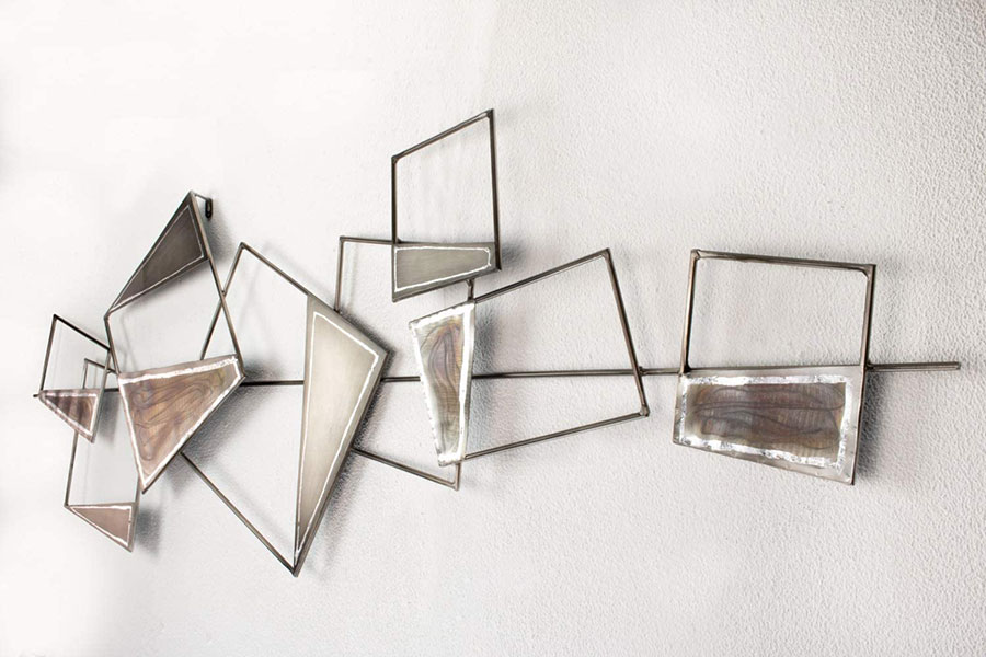 Perfk Decorazione Murale In Metallo Donna Africana: Scultura Da Parete Minimalista, Arte Artigianale Per Soggiorno, Camera, Bagno, Regalo Etnico.