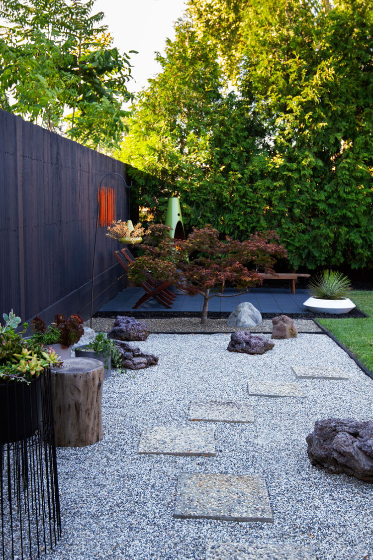 Idee aiuola per giardino moderno zen n.02