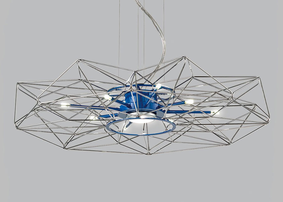 Modello di lampadario a sospensione per isola cucina di Metal Lux n.02