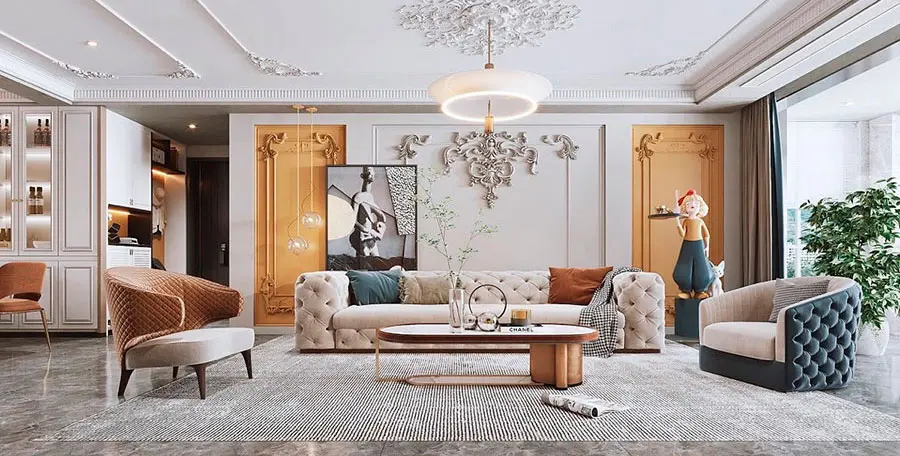Arredamento Soggiorno Neoclassico
