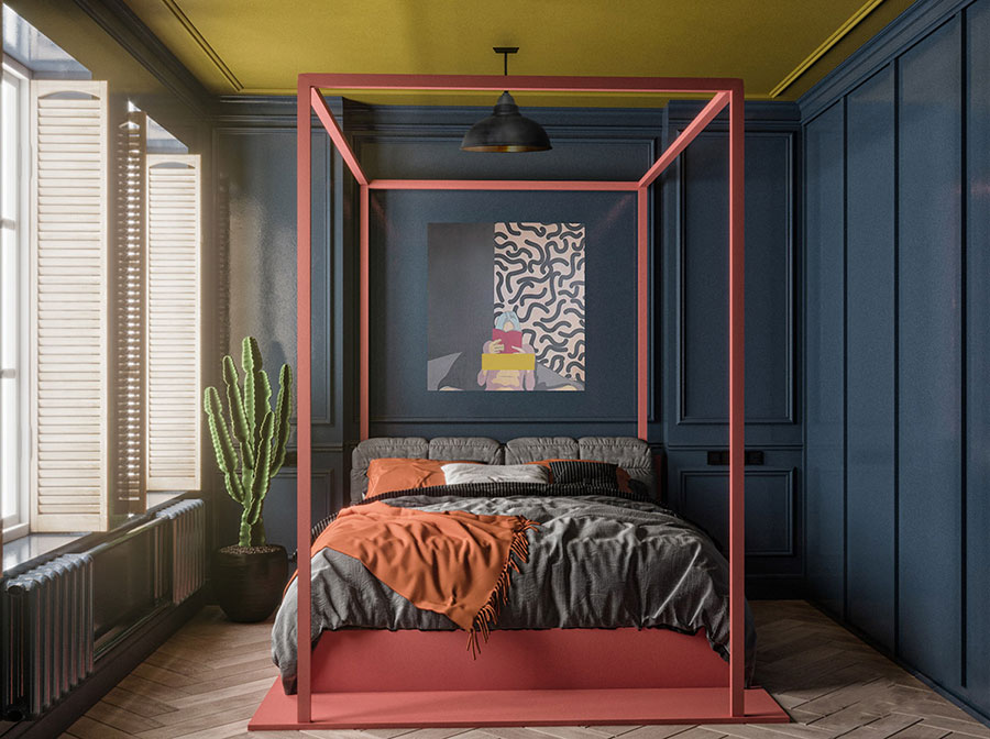 Idee per arredare una camera da letto in stile eclettico n.34