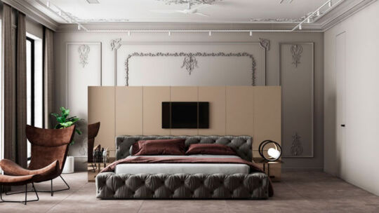 Idee camera da letto neoclassica
