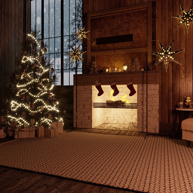 Idee per addobbare la casa per Natale in stile rustico n.06