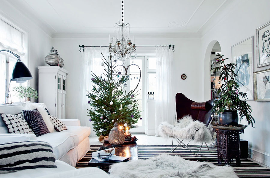 Idee per addobbare la casa per Natale in stile scandinavo n.02