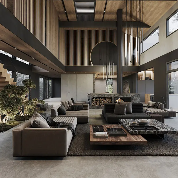 40 Idee per Arredare un Soggiorno Nero Total Black | MondoDesign.it