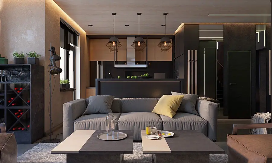 40 Idee per Arredare un Soggiorno Nero Total Black | MondoDesign.it