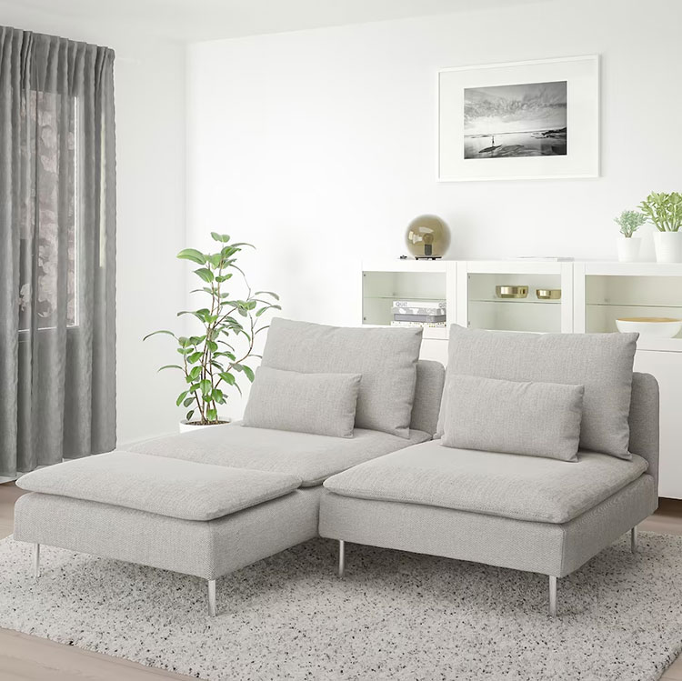Modello di divano senza braccioli Ikea n.05