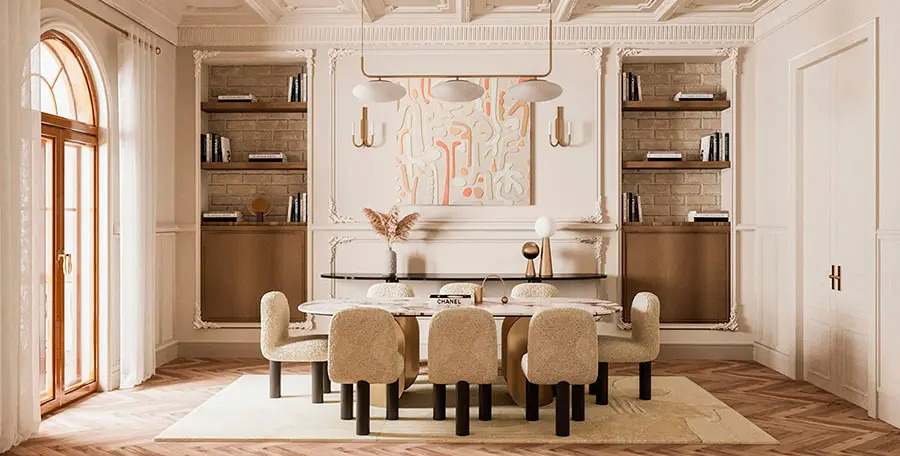 Idee per sala da pranzo classica moderna