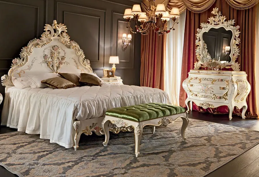 Idee camera da letto stile barocco 01