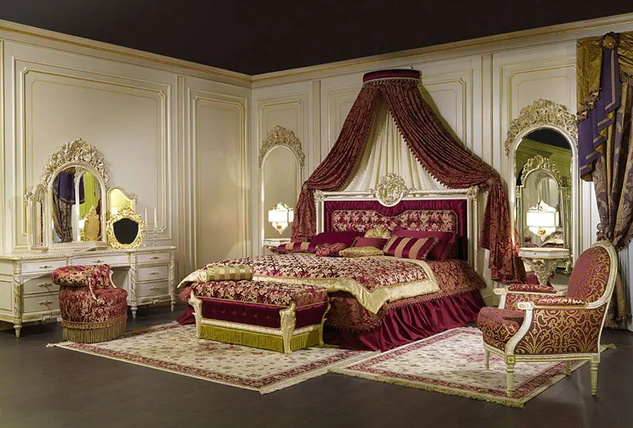 Idee camera da letto stile barocco 06