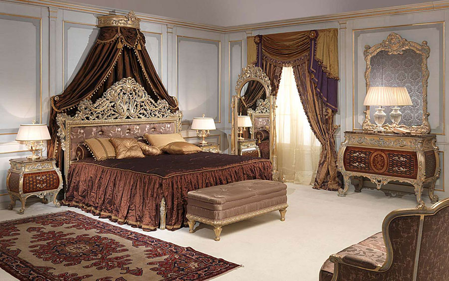 Idee camera da letto stile barocco 08