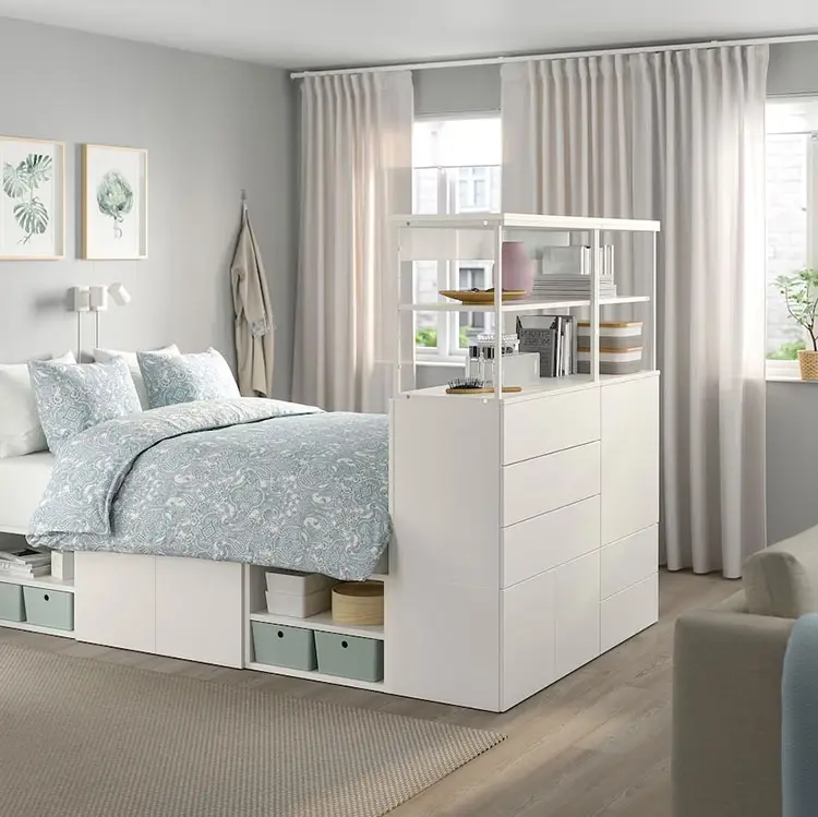 Modello di letto con armadio sotto Ikea n.01