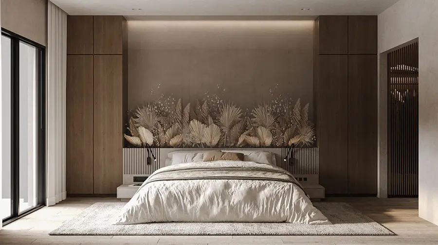 Camera da letto moderna particolare ed elegante n.31