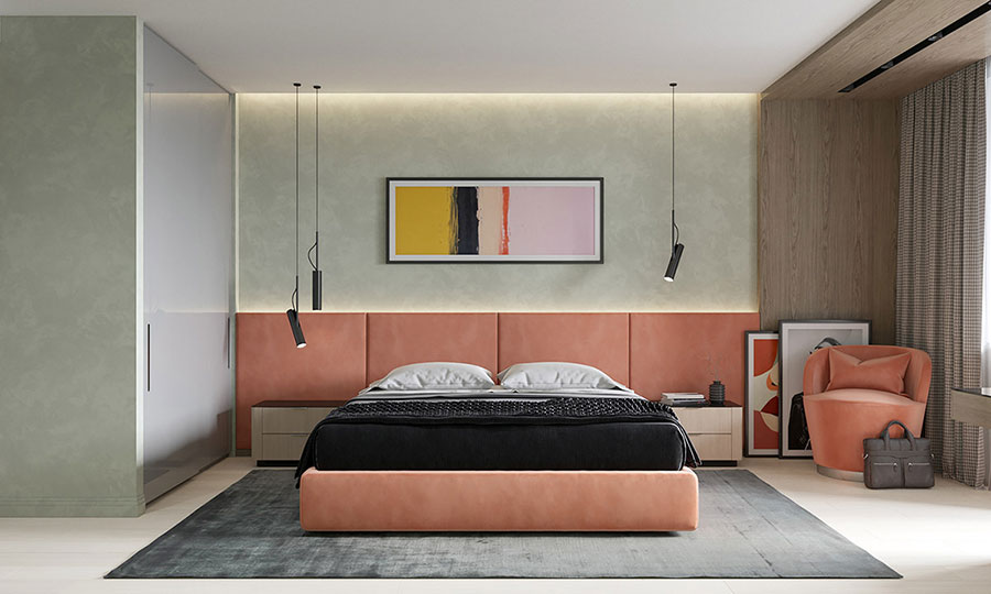 Idee colori pastello per pareti della camera da letto n. 03