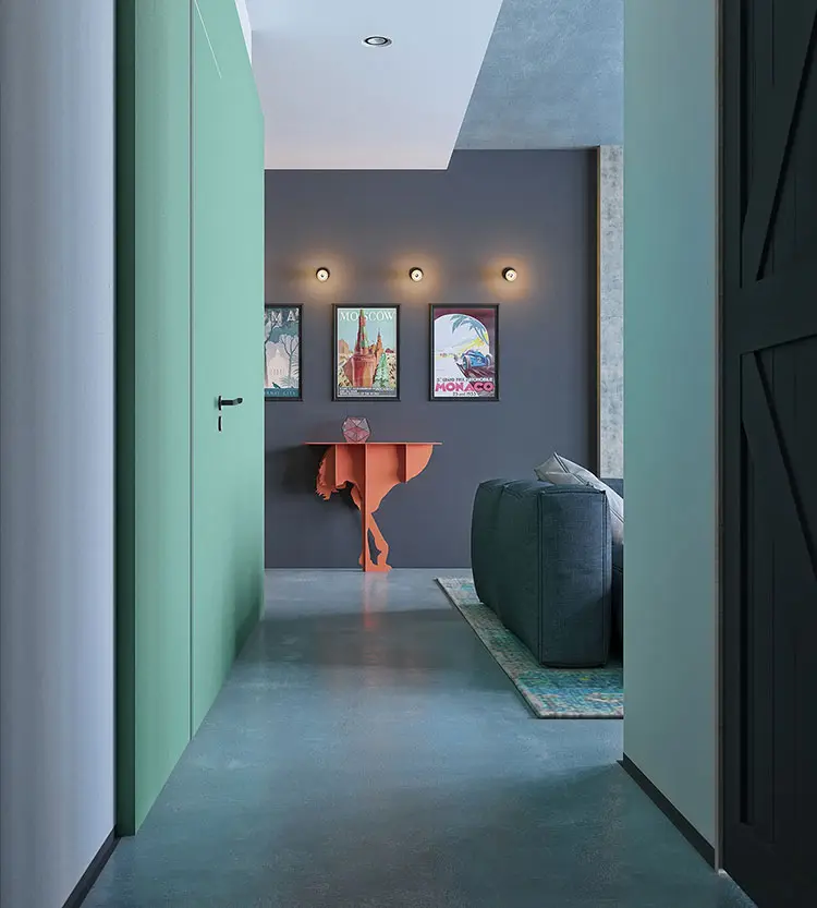 Idee colori pastello per pareti del soggiorno n. 02