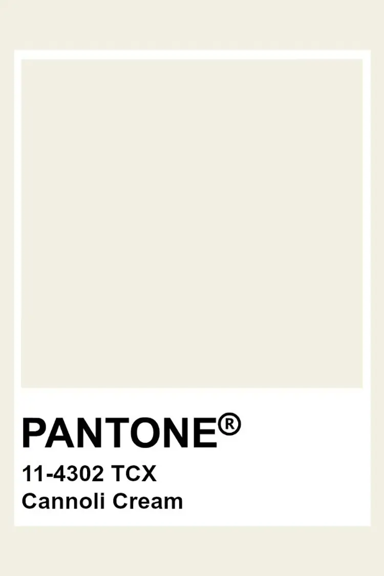 Colore Pantone Cannoli Cream