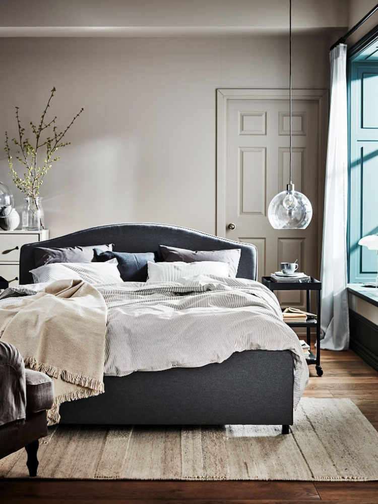 Idee per arredare una camera da letto stile industriale Ikea n.02