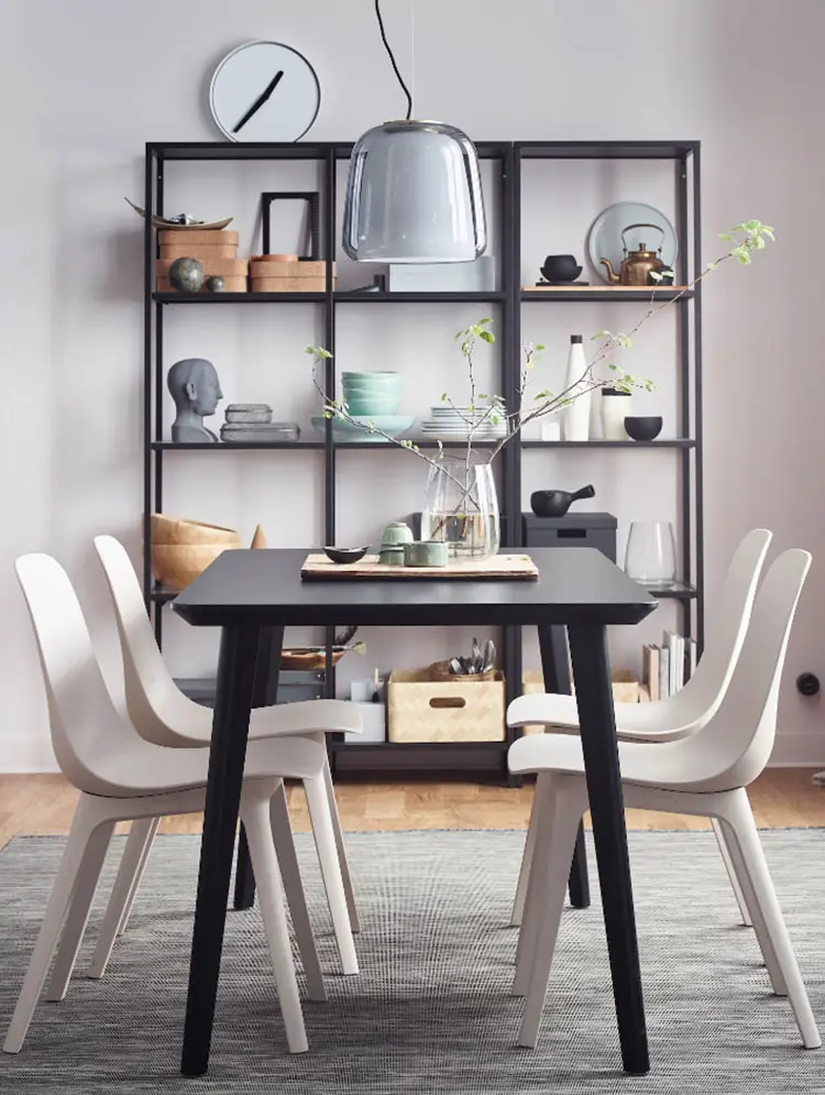 Idee per arredare una sala da pranzo stile industriale Ikea n.01