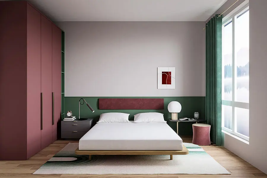 Idee per una camera da letto colorata n.21