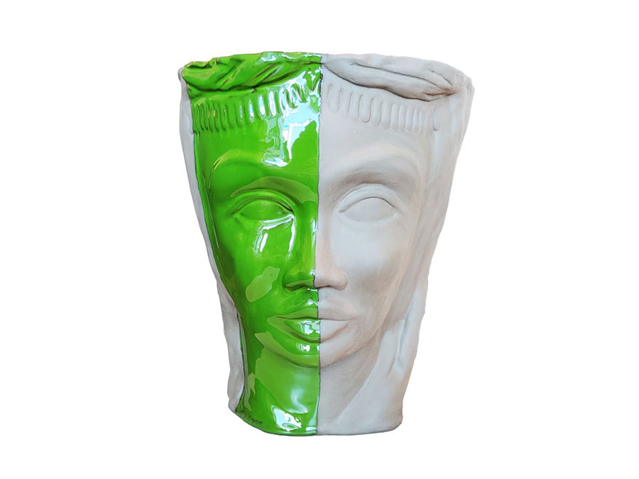 Modello di vaso a forma di testa di design n.07