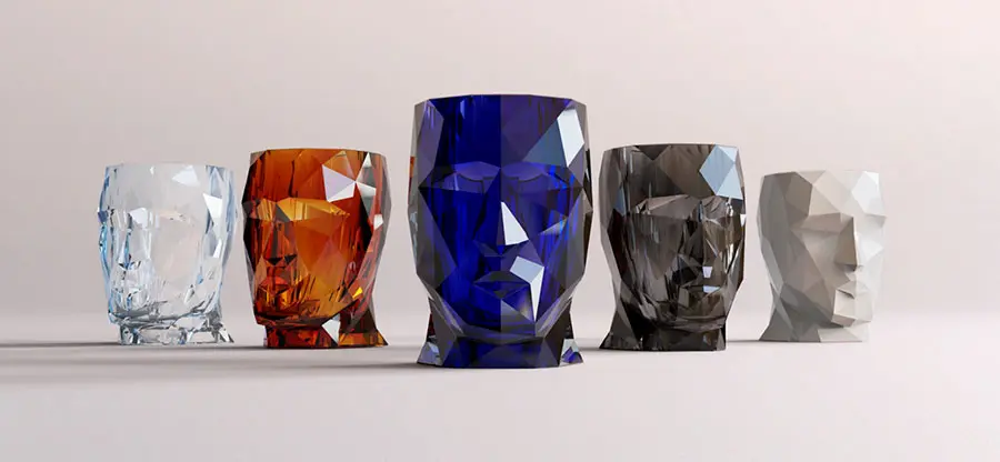 Modello di vaso a forma di testa di design n.11