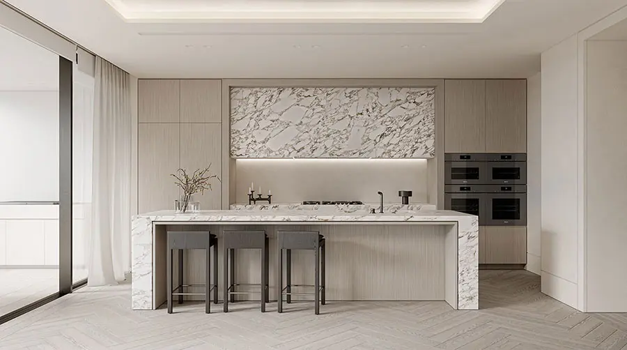 Cucina Effetto Marmo e Legno: 37 Idee a cui Ispirarsi | MondoDesign.it