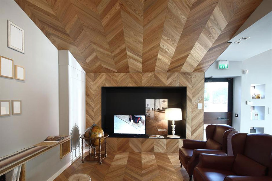Idee per decorare un soffitto con il legno n.02