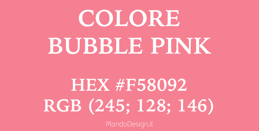 Codici colore Bubble Pink
