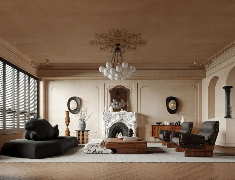 Idee per Soggiorno con Arredamento Misto Moderno e Antico | MondoDesign.it