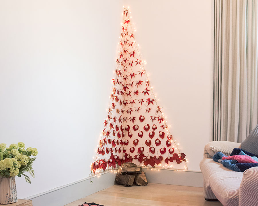 Tutorial albero di Natale da parete angolare