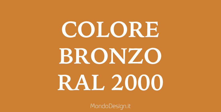 Codice RAL colore bronzo