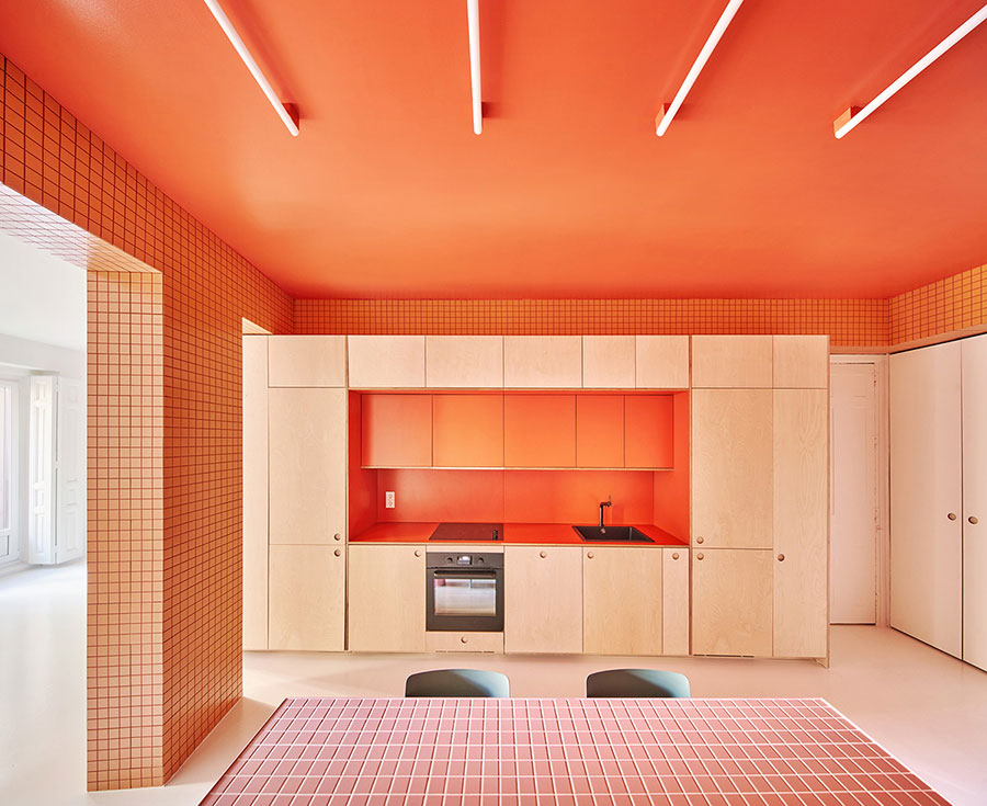 Idee per pareti cucina arancione n.04